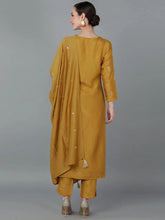 Women Silk Blend Solid Kurta Trousers-PKSKD1613